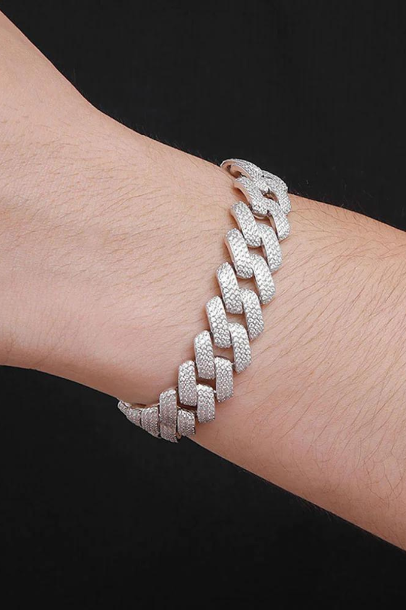 Cuban diamond bracelet